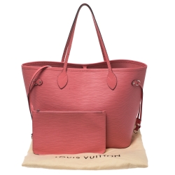 Louis Vuitton Coral Epi Leather Neverfull MM Bag 