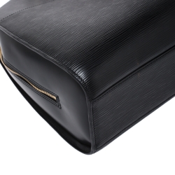 Pre Owned Louis Vuitton Black Epi Leather Sorbonne Bag 
