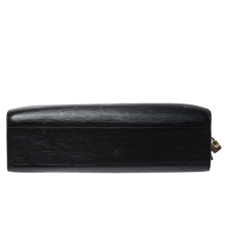 Pre Owned Louis Vuitton Black Epi Leather Sorbonne Bag 