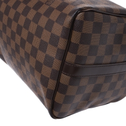 Pre Owned Louis Vuitton Damier Ebene Canvas Bandouliere Speedy 30