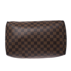 Pre Owned Louis Vuitton Damier Ebene Canvas Bandouliere Speedy 30