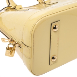Pre Owned Louis Vuitton Vert Impression Monogram Vernis Leather Alma PM Bag