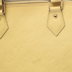 Pre Owned Louis Vuitton Vert Impression Monogram Vernis Leather Alma PM Bag