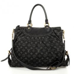 Pre Owned Louis Vuitton Monogram Denim Neo Cabby GM Tote
