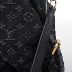 Pre Owned Louis Vuitton Monogram Denim Neo Cabby GM Tote