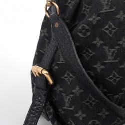 Pre Owned Louis Vuitton Monogram Denim Neo Cabby GM Tote