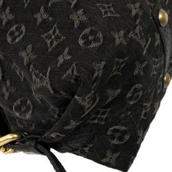 Pre Owned Louis Vuitton Monogram Denim Neo Cabby GM Tote