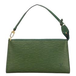 مملوكة مسبقًا Louis Vuitton Green Epi Leather Pochette Accessoires