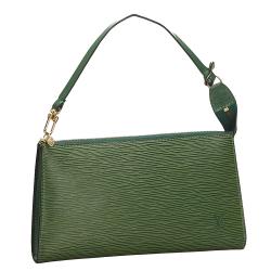 مملوكة مسبقًا Louis Vuitton Green Epi Leather Pochette Accessoires
