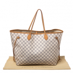 Pre Owned Louis Vuitton Damier Azur Canvas Neverfull GM Bag