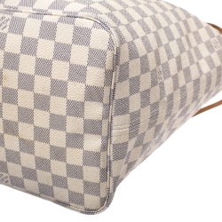 Pre Owned Louis Vuitton Damier Azur Canvas Neverfull GM Bag
