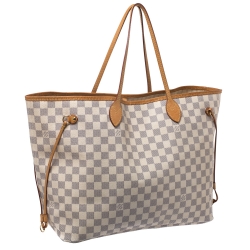 Pre Owned Louis Vuitton Damier Azur Canvas Neverfull GM Bag