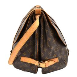 Pre Owned Louis Vuitton Monogram Canvas Saumur 43 Messenger Bag 