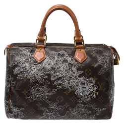 مملوكة مسبقًا حقيبة لوي فيتون سبيدي دينتيل إصدار محدود كانفاس مونوغرامي 30