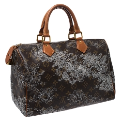 مملوكة مسبقًا حقيبة لوي فيتون سبيدي دينتيل إصدار محدود كانفاس مونوغرامي 30