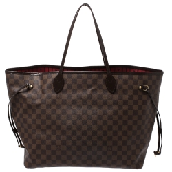 Louis Vuitton Damier Ebene Canvas Neverfull GM Bag