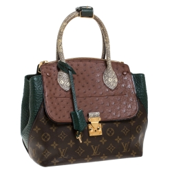 Pre Owned حقيبة لوي فيتون إصدار محدود ميجيستوكس مونوغرامي اكزوتيك خضراء PM