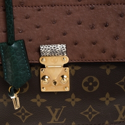 Pre Owned حقيبة لوي فيتون إصدار محدود ميجيستوكس مونوغرامي اكزوتيك خضراء PM