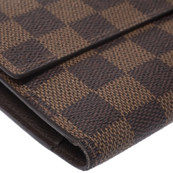 Pre Owned محفظة لوي فيتون بورت تريسور انترناشونال كانفاس دامييه ايبين