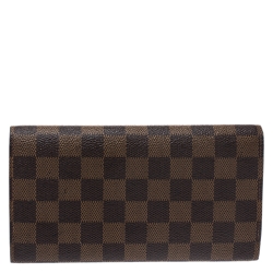 Pre Owned محفظة لوي فيتون بورت تريسور انترناشونال كانفاس دامييه ايبين