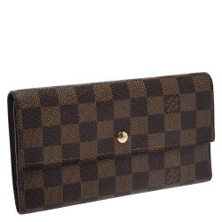 Pre Owned محفظة لوي فيتون بورت تريسور انترناشونال كانفاس دامييه ايبين