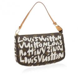 Pre Owned Louis Vuitton Monogram Limited Ed Stephen Sprouse Graffiti Pochette Accessoires