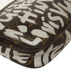 Pre Owned Louis Vuitton Monogram Limited Ed Stephen Sprouse Graffiti Pochette Accessoires