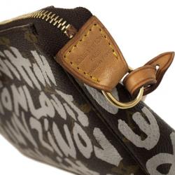 Pre Owned Louis Vuitton Monogram Limited Ed Stephen Sprouse Graffiti Pochette Accessoires