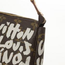 Pre Owned Louis Vuitton Monogram Limited Ed Stephen Sprouse Graffiti Pochette Accessoires