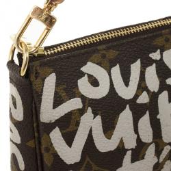 Pre Owned Louis Vuitton Monogram Limited Ed Stephen Sprouse Graffiti Pochette Accessoires