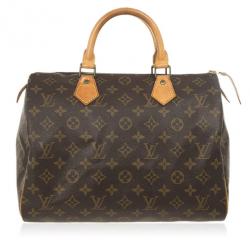 Pre Owned Louis Vuitton Monogram Speedy 30