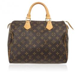 Pre Owned Louis Vuitton Monogram Speedy 30