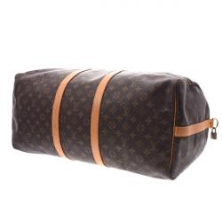 Pre Owned Louis Vuitton Monogram Canvas Keepall BandouliÃ¨re 55 Bag