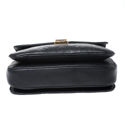 Pre Owned Louis Vuitton Black Monogram Empriente Leather Pochette Metis Bag