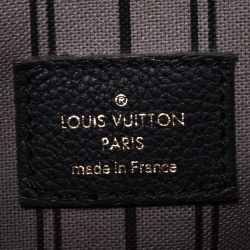 Pre Owned Louis Vuitton Black Monogram Empriente Leather Pochette Metis Bag