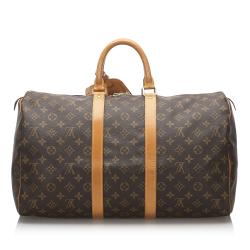 Pre Owned Louis Vuitton Monogram Canvas Keepall 45 Bag