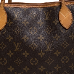 Pre Owned Louis Vuitton Monogram Canvas Neverfull MM Bag