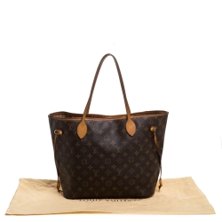 Pre Owned Louis Vuitton Monogram Canvas Neverfull MM Bag