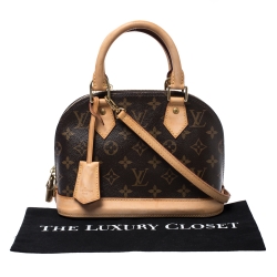 Pre Owned Louis Vuitton Monogram Canvas Alma BB Bag