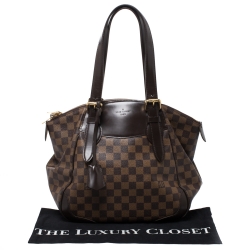 Pre Owned Louis Vuitton Damier Ebene Canvas Verona MM Bag