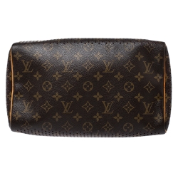 Pre Owned Louis Vuitton Fuchsia Monogram Perforated Canvas Limited Edition Speedy 30 Bag