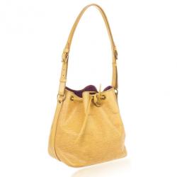 Pre Owned Louis Vuitton Yellow Epi Leather Petit Noe Bag