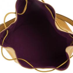 Pre Owned Louis Vuitton Yellow Epi Leather Petit Noe Bag