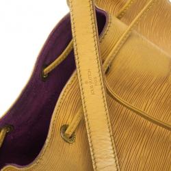 Pre Owned Louis Vuitton Yellow Epi Leather Petit Noe Bag