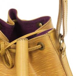 Pre Owned Louis Vuitton Yellow Epi Leather Petit Noe Bag