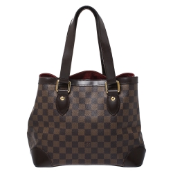 Pre Owned Louis Vuitton Damier Ebene Canvas Hampstead PM Bag