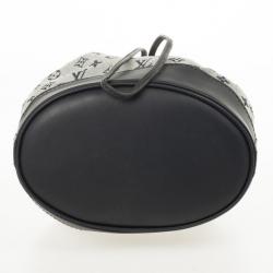 Pre Owned Louis Vuitton Blue Monogram Mini Lin Noelie Bag