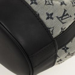 Pre Owned Louis Vuitton Blue Monogram Mini Lin Noelie Bag