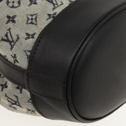 Pre Owned Louis Vuitton Blue Monogram Mini Lin Noelie Bag