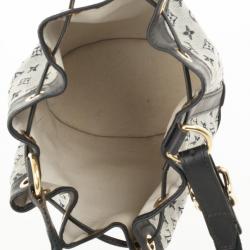 Pre Owned Louis Vuitton Blue Monogram Mini Lin Noelie Bag